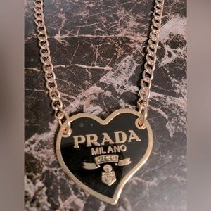 Sold-Prada Heart Charm Necklace